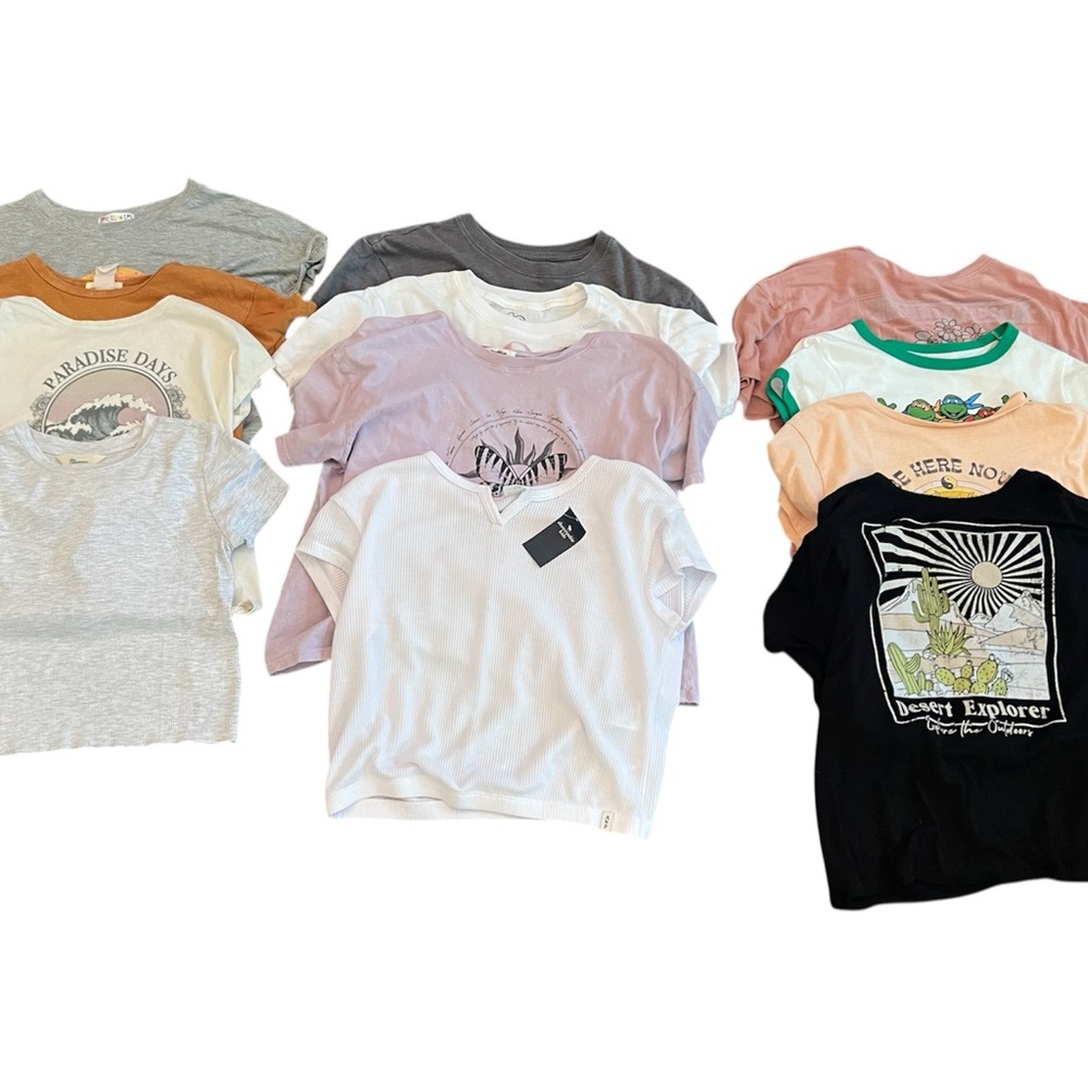 Girls Small Lot Tees/Dress-15 pieces